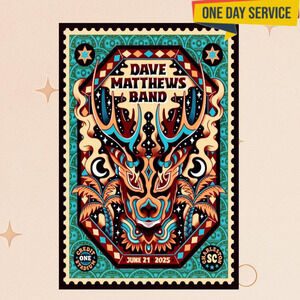 Dave Matthews Band Poster One Stadium Charleston Sc Jun 21 2025